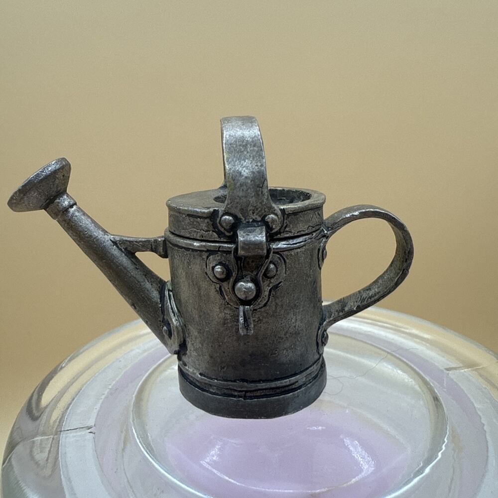 Vintage 1994 Gianna Rose Miniature Pewter Watering Can Figurine Trinket Spain